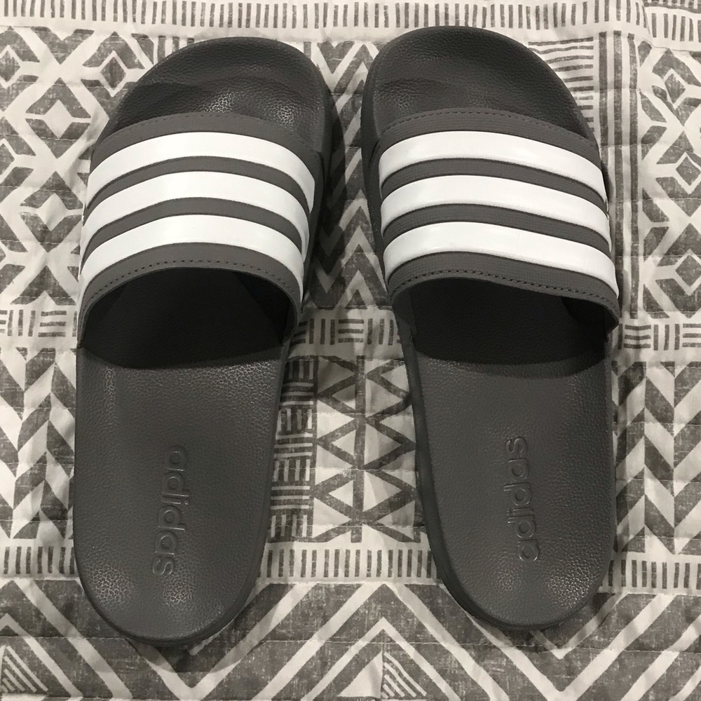 Adidas cloudfoam sports slides